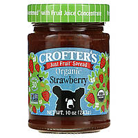 Crofter's Organic, Just Fruit, джем, клубника, 283 г (10 унций) - Оригинал