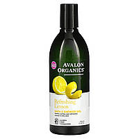Avalon Organics, Гель для ванны и душа, освежающий лимон, 355 мл (12 жидк. Унций) - Оригинал