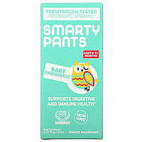 SmartyPants, Детский пробиотик, 0 24 месяца, без добавок, 8 мл (0,27 жидк. Унции) - Оригинал