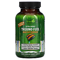 Irwin Naturals, Extra-Energy Thermo-Fuel Max Fat Burner, 100 мягких таблеток - Оригинал