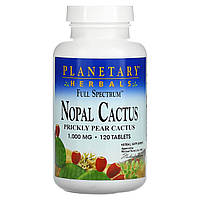 Planetary Herbals, Full Spectrum, опунция, 1000 мг, 120 таблеток - Оригинал