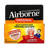 AirBorne, добавка для поддержки иммунной системы, с ягодным вкусом, 10 шипучих таблеток - Оригинал