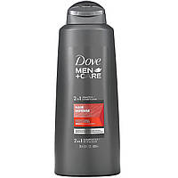Dove, Men+Care, шампунь и кондиционер, средство 2 в 1 для мужчин, защита волос, 603 мл (20,4 жидк. унций) -