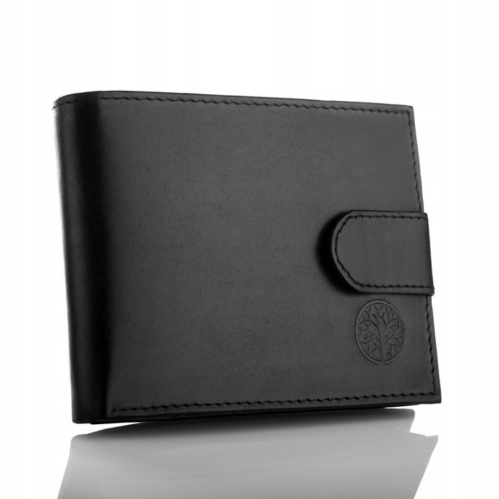 Чоловічий шкіряний гаманець Betlewski з RFID 9,5 х 11,5 х 2 (BPM-DZ-60) - чорний