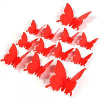 Ексклюзивні метелики для декору червоні.