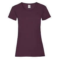Женская футболка из хлопка бордовая, фото 1