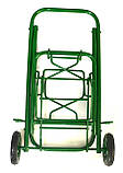 Візок господарський з колесами на підшипниках 95 х 28 см. зелений (0008), фото 4