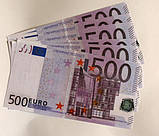 Сувенірні гроші, Євро номіналом 100, 200, 500., фото 3