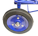 Візок господарська з колесами на підшипниках 100 х 26 див. синя (0011), фото 6