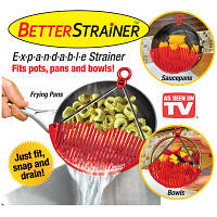 Дуршлаг - накладка для слива воды Better Strainer