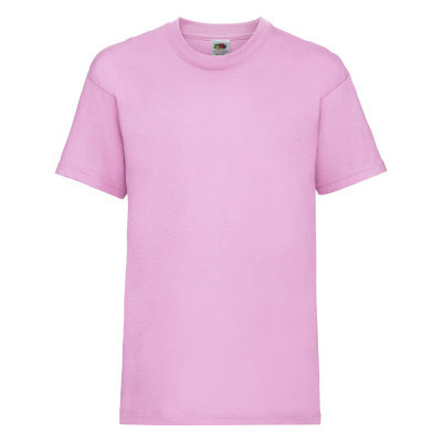Стильна підліткова однотонна футболка ніжно-рожева