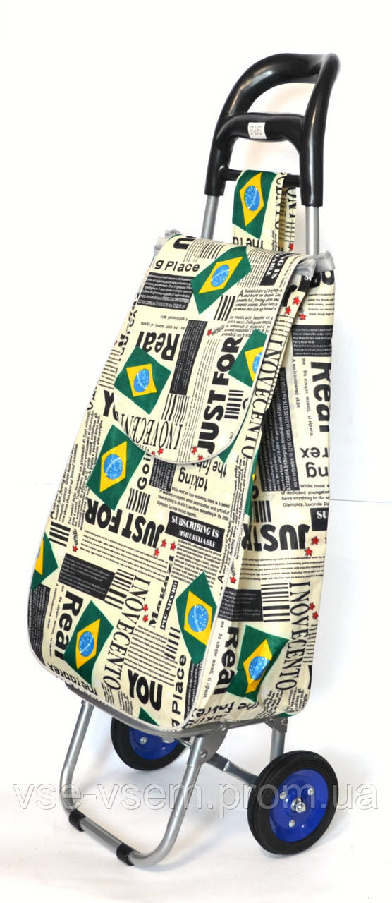 Господарська сумка візок Xiamen з колесами на підшипниках Brazil flag (0061)