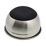 Миска 24 см із неіржавкої сталі із силіконовим дном, фото 3