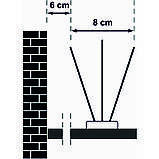 Шипи протиприсадні пластикові Jacopic, м 0.33 м, фото 4