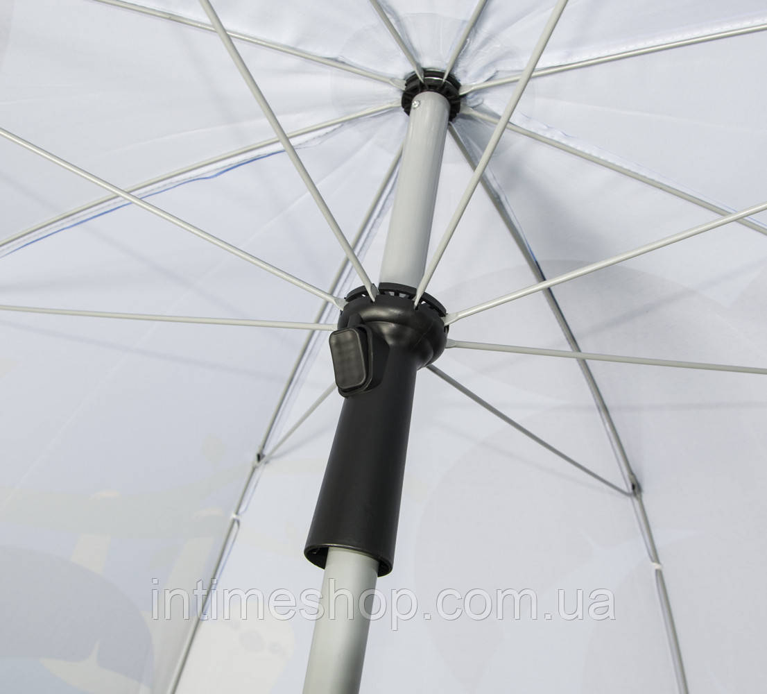 Усиленный пляжный зонт (1.8 м. Киви) складной большой зонт с наклоном от солнца для пляжа (TI) - фото 6 - id-p1193696151