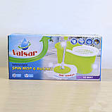 Відро меджик моп із відтискачем і швабра для підлоги з запасною насадкою Valsar 0041, фото 2