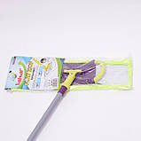 Полотер із насадкою з мікрофібри та телескопічною ручкою з запаскою 40x78-128 см Valsar, фото 2