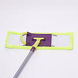 Полотер із насадкою з мікрофібри та телескопічною ручкою з запаскою 40x78-128 см Valsar, фото 4