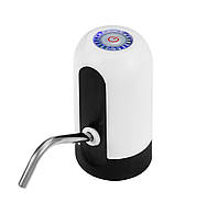 Электро помпа для бутилированной воды Water Dispenser 4W белая  электрическая аккумуляторная на бутыль (VT), фото 1