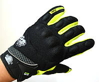 Мото перчатки AXE, мотоперчатки текстильные Axe light green