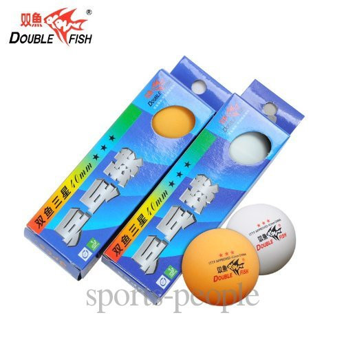 Мячи для настольного тенниса (пинг-понга) Double Fish 3*, 40 mm, (3 шт.) - фото 4 - id-p1053684059