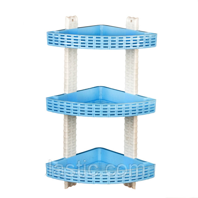 Полиця кутова ротанг 3 яруси, фото 1