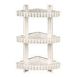 Полиця кутова ротанг 3 яруси, фото 4