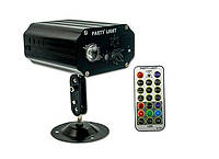 Лазерный проектор световых эффектов, MINI Party Light EMS083 Чёрный, лазерная гирлянда, светомузыка (TO)