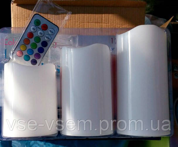 Набір свічок Luma Candles 3 шт. з пультом керування.