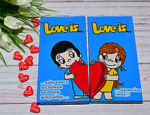 Набір з 2 шоколадок Love Is... з Лав для закоханих