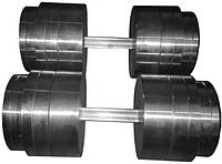 Гантелі металеві розбірні 2 по 50 кг метал складальні для будинку комплект W_3795