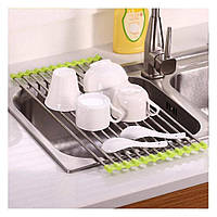 Сушилка для посуды на мойку (раковину) Kitchen Drainboard (Салатовая) сушка посуды на раковине (TS)