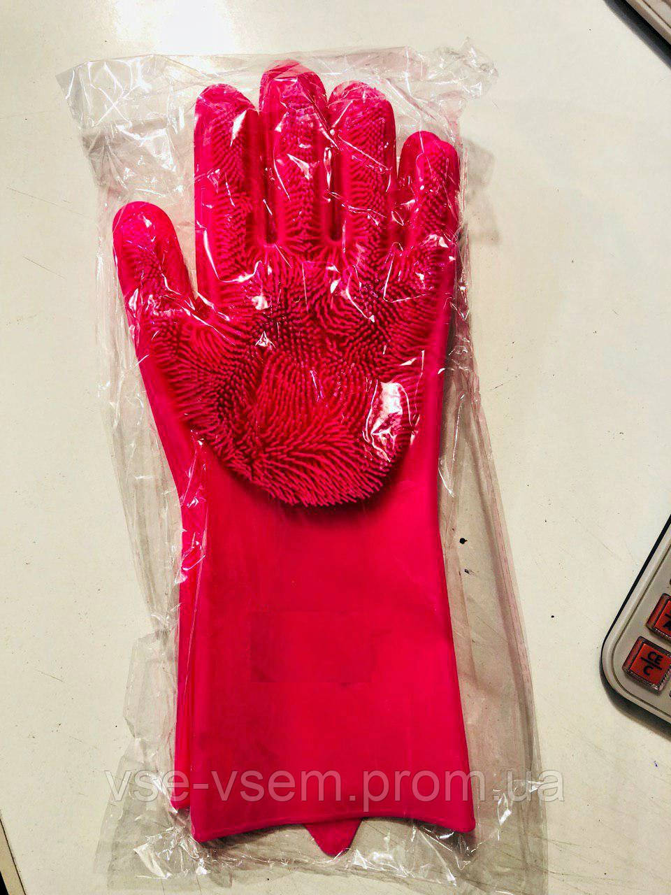 Силіконові багатофункціональні рукавички для миття та чищення Silicone Magic Gloves