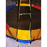 Батут Just Fun Multicolor 252(8 FT) з зовнішньої сіткою і сходами (Спортивний батут) M_2473, фото 4