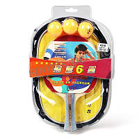 Набор для настольного тенниса (пинг-понга) 729 Friendship 6210 (6*), ( с карбоном): ракетка+сумка+3 мячика