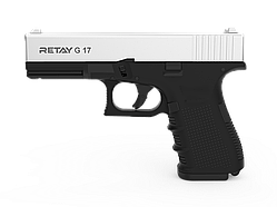 Пістолет стартовий Retay G 17, 9мм. Колір - Chrome