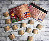 Шоколадний набір "Картка VISA" З днем Народження з сувенірною купюрою 500грн, фото 5