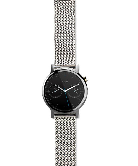 Міланський сітчастий ремінець Primo для годинника Motorola Moto 360 2nd gen (46mm) - Silver, фото 1