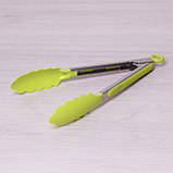 Щипці нейлонові 30.5 см із ручками з неіржавкої сталі, фото 2