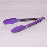 Щипці нейлонові 30.5 см із ручками з неіржавкої сталі, фото 3