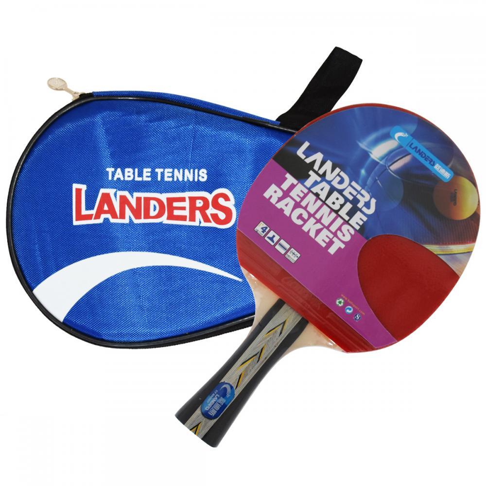 Набір для настільного тенісу (пінг-понґа) Landers 4*: ракетка +чехол