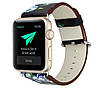 Шкіряний ремінець Primo Blue Flower для Apple Watch 38mm / 40mm / 41mm розмір S, фото 2