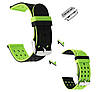 Подвійний ремінець з перфорацією Primo для Apple Watch 38mm / 40mm / 41mm - Black&Green, фото 4