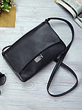 Жіноча чорна сумка клатч код 9-55, фото 3