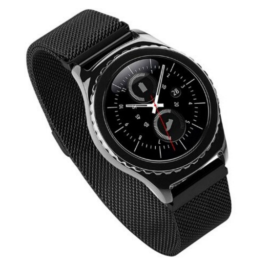 Міланський сітчастий ремінець Primo для годинника Samsung Gear S2 Classic (SM-R732 / SM-R735) - Black, фото 1
