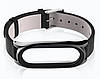 Шкіряний ремінець Primo Mijobs для фітнес-браслета Xiaomi Mi Band 3 - Black, фото 3