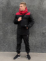 Комплект Куртка чоловіча Зимова Найк + утеплені штани - 2XL