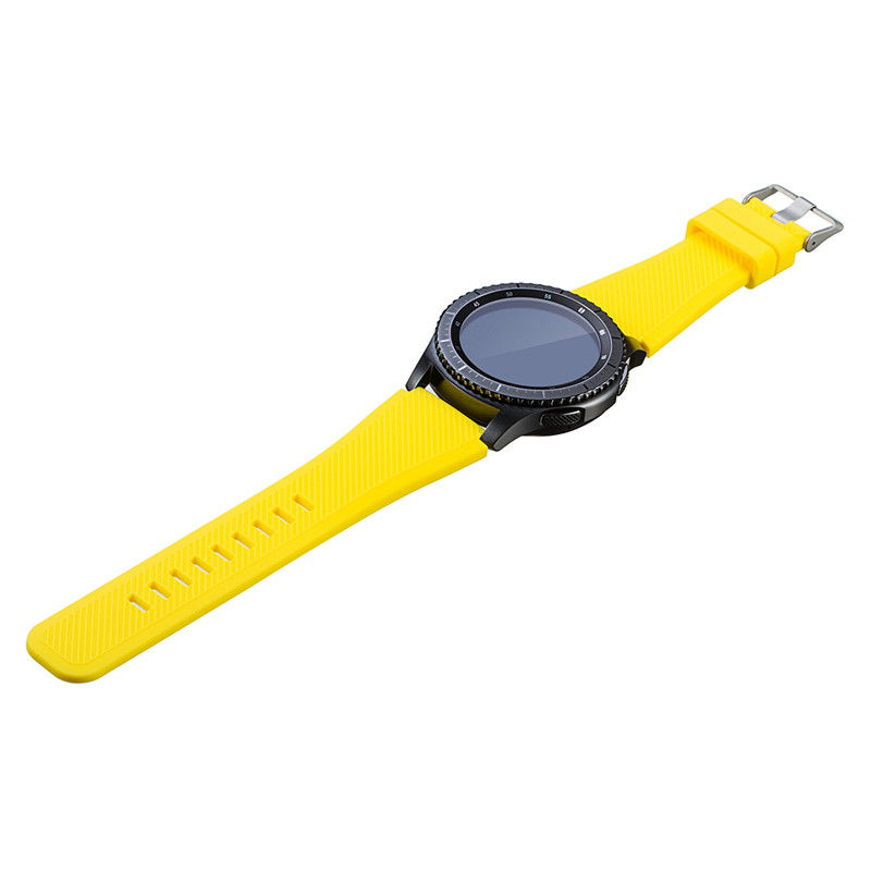 Силіконовий ремінець Primo для годинника Samsung Gear S3 Classic SM-R770 / Frontier RM-760 - Yellow, фото 1
