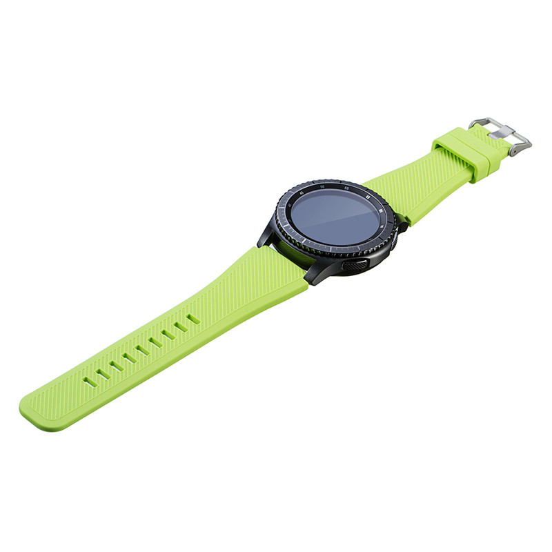 Силіконовий ремінець Primo для годинника Samsung Gear S3 Classic SM-R770 / Frontier RM-760 - Light Green, фото 1