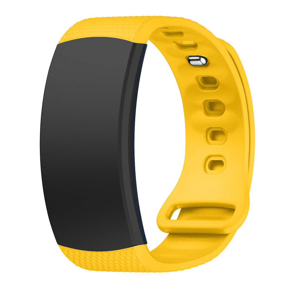 Силіконовий ремінець Primo для фітнес браслета Samsung Gear Fit 2 / Fit 2 Pro (SM-R360 / R365) - L Yellow, фото 1